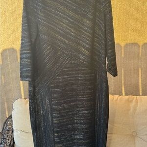 Elegant Black and Gold Women's Dress